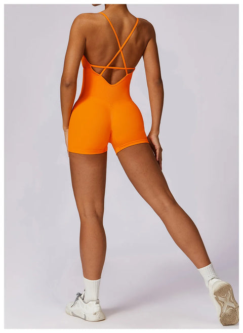 Fitness Seamless Beauty Back Yoga Jumpsuit