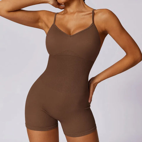Fitness Seamless Beauty Back Yoga Jumpsuit