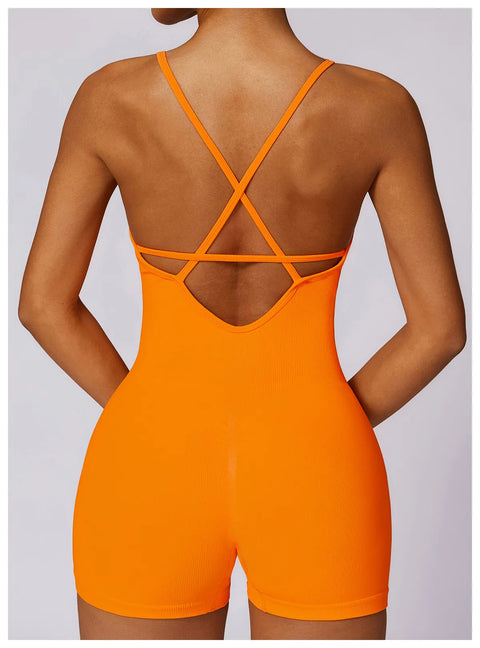 Fitness Seamless Beauty Back Yoga Jumpsuit