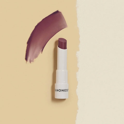 Honest Beauty Tinted Lip Balm | Antioxidant-rich Acai Extracts + Avocado Oil | EWG Certified, Vegan, Cruelty Free | Plum Drop
