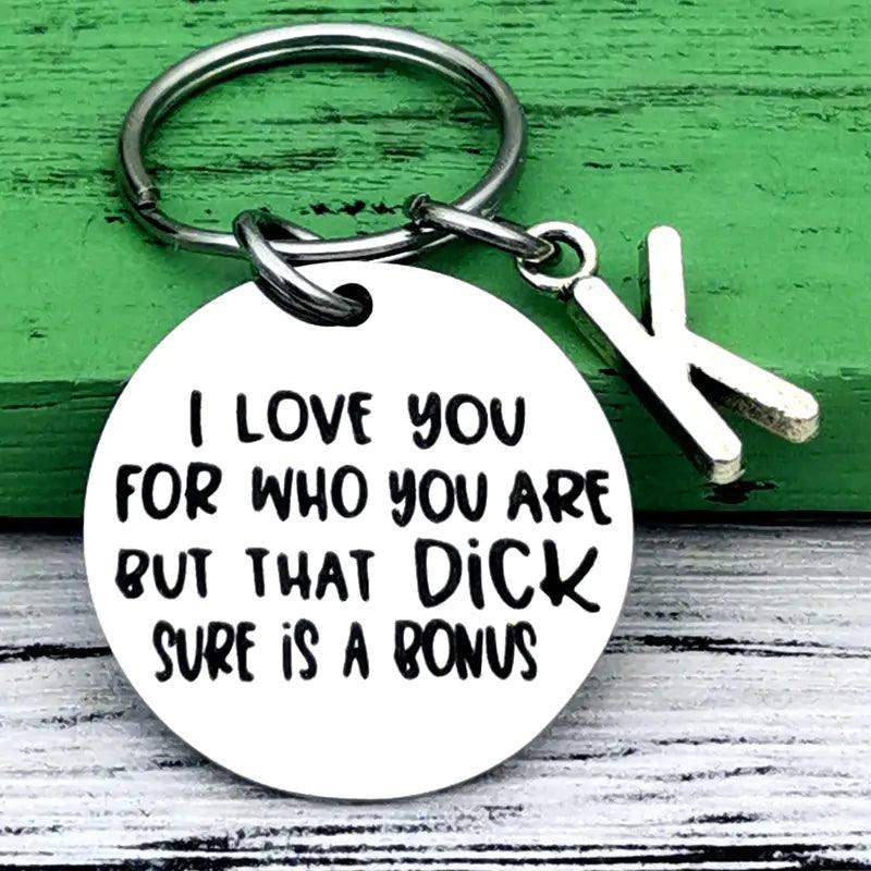 Funny Letter Keychain